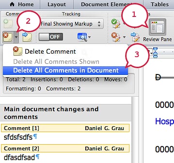 add comments in word 2011 for mac